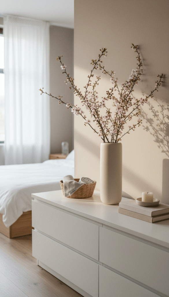 12 Easy Steps to Transition Your Bedroom From Winter to Spring 6 Original ai prompt vase with branches in bedroomcr 21405e1682