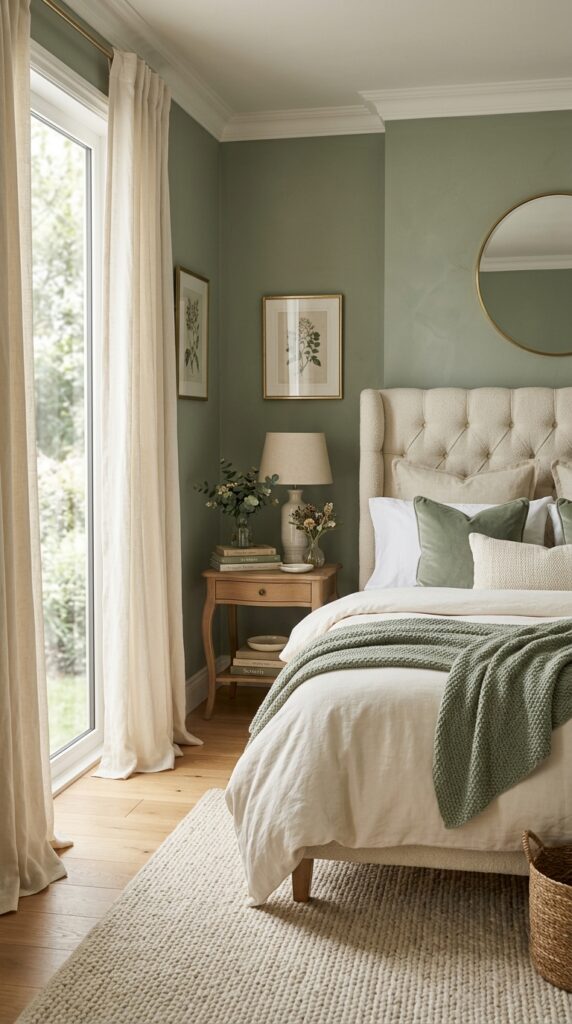 Bedroom with tufted headboard a0124f8ad5