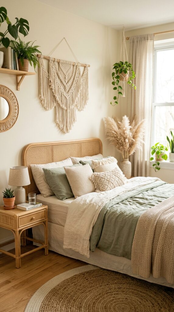 Boho bedroom sage cream palette 9f29a091a7