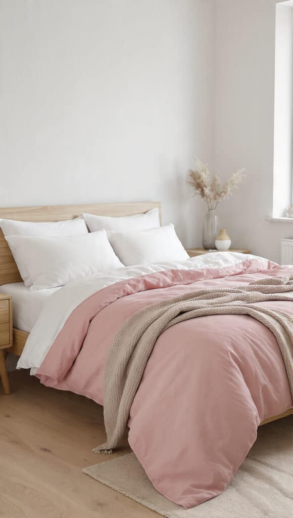 Dusty Rose and White Bedroom Ideas: 18 Elegant Decor Palettes for a Timeless Look 2 draft image prompt dusty rose and white bedroom wi