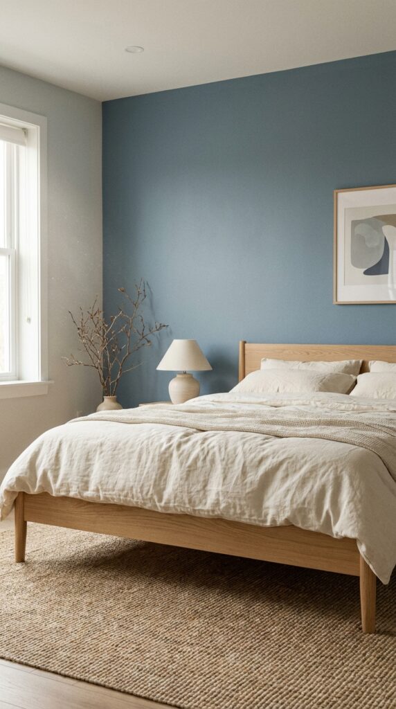 Bedroom with accent wall 202604291157